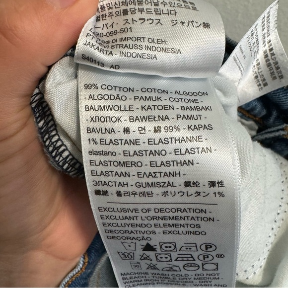 Women’s Levi’s Wedgie Vintage Blue Wash Size 25 - Picture 6 of 12